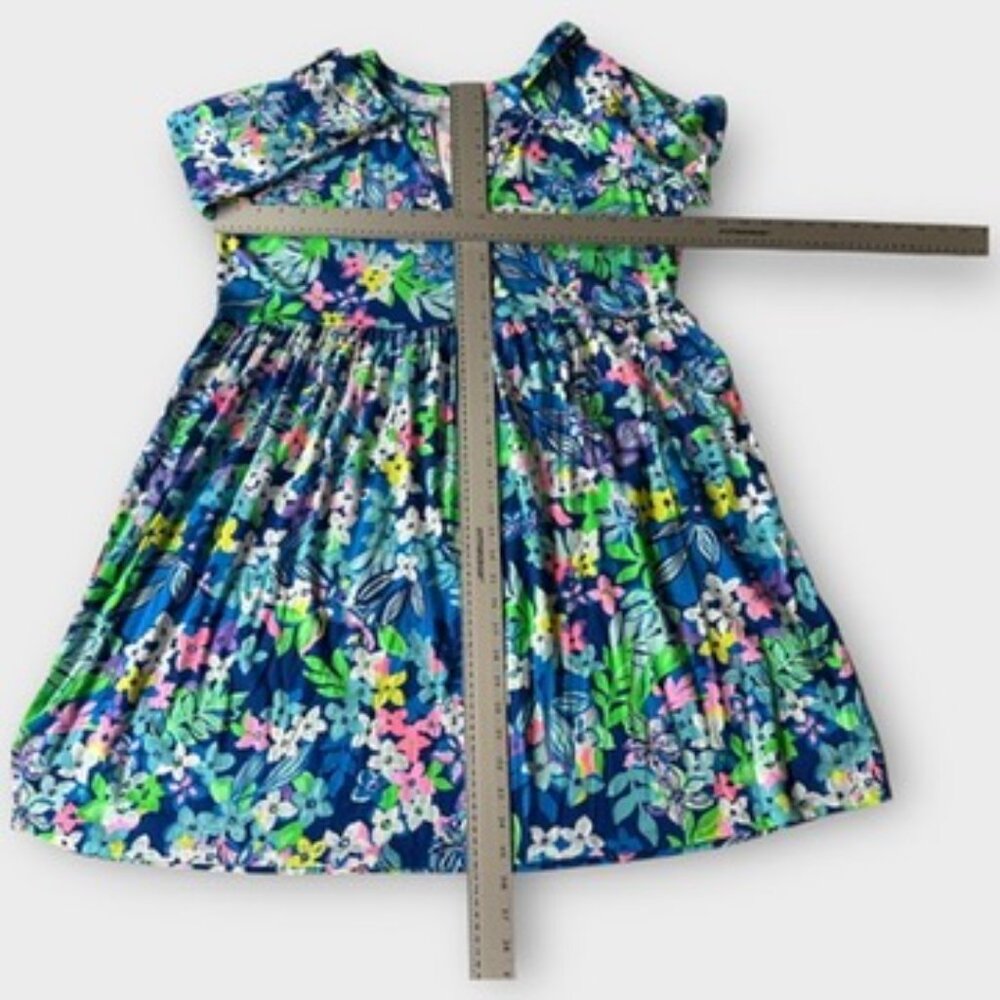 Lilly Pulitzer Women's LORAN Dress Borealis Blue Social Sunset 3/4 Sleeve XL - Picture 7 of 9